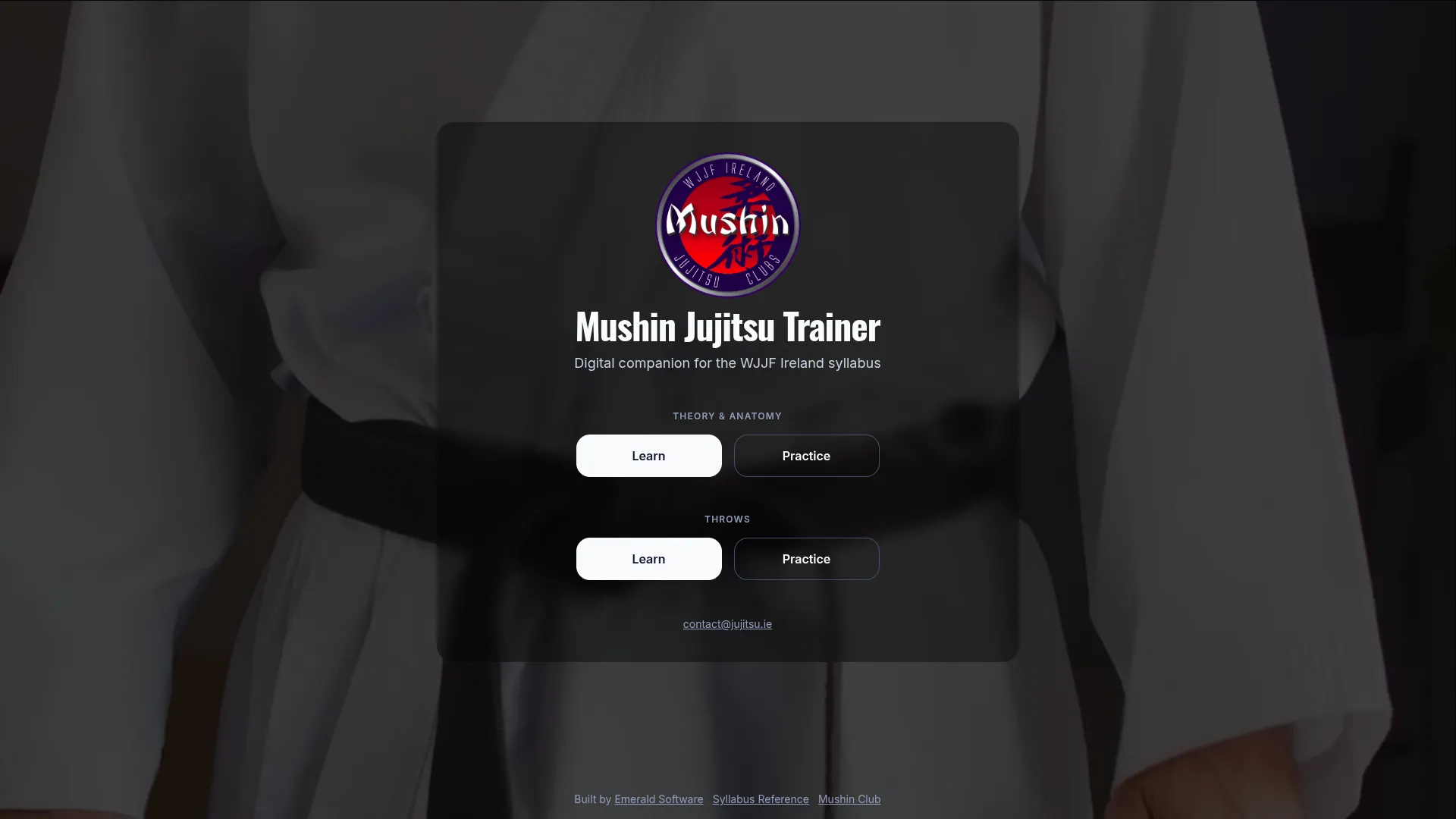 Mushin Jujitsu Trainer app